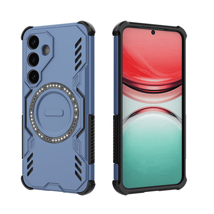 Capa MagSafe para Samsung Galaxy S25 FE, Techsuit, ArmorMag, Azul
