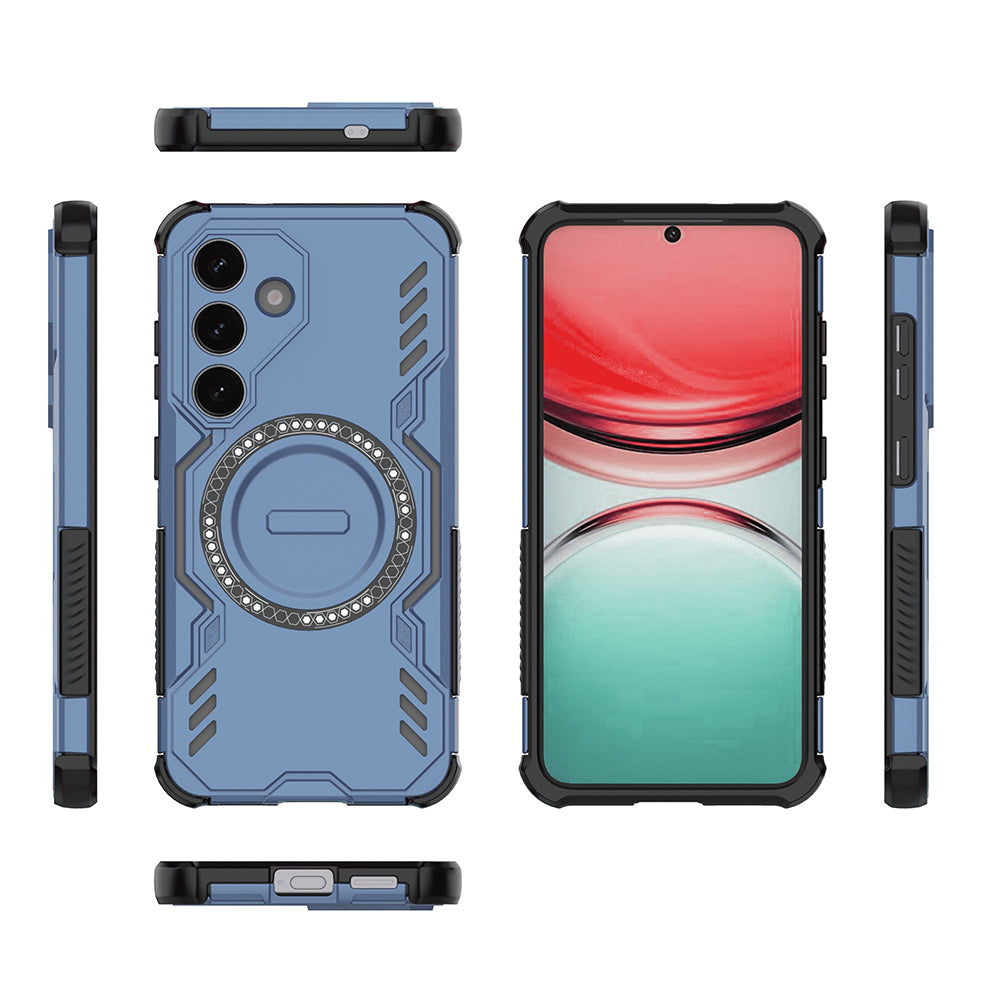 Capa MagSafe para Samsung Galaxy S25 FE, Techsuit, ArmorMag, Azul