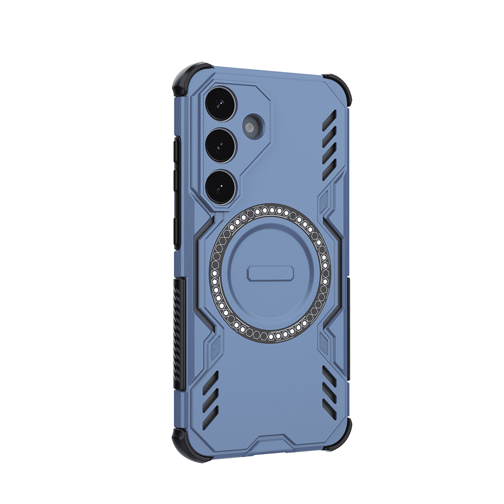 Capa MagSafe para Samsung Galaxy S25 FE, Techsuit, ArmorMag, Azul