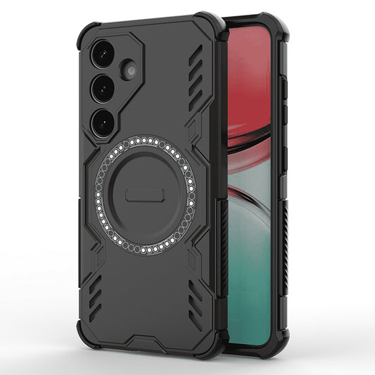 Capa MagSafe para Samsung Galaxy S25 FE, Techsuit, ArmorMag, Preta