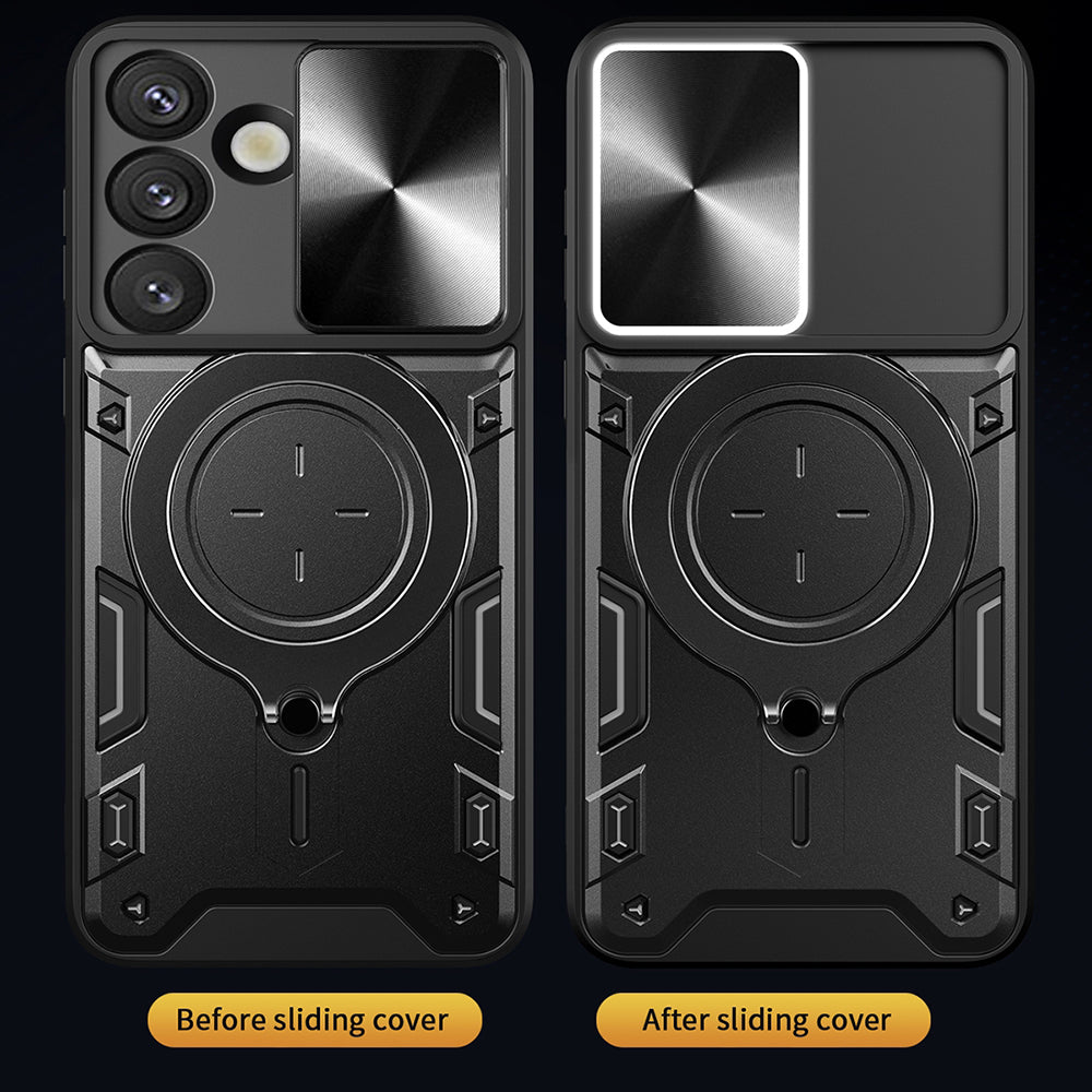 Capa para Samsung Galaxy S25 FE, Techsuit, CamGuard Pro, Vermelha