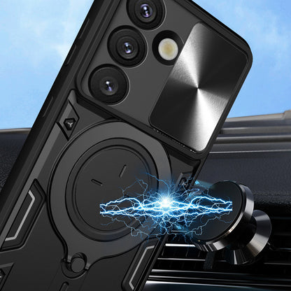 Capa para Samsung Galaxy S25 FE, Techsuit, CamGuard Pro, Vermelha