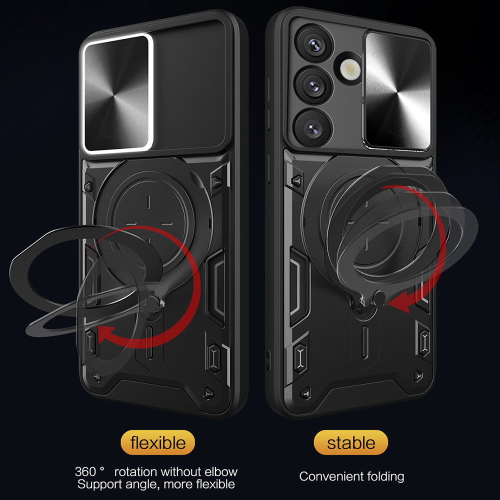 Capa para Samsung Galaxy S25 FE, Techsuit, CamGuard Pro, Rosa