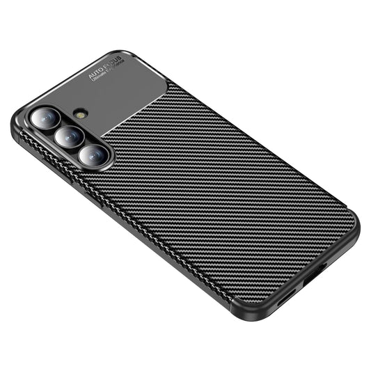 Capa para Samsung Galaxy S25 FE, Techsuit, Fibra de Carbon, Preta