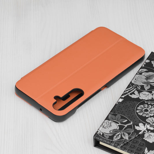Capa para Samsung Galaxy S25 FE, Techsuit, eFold, Laranja