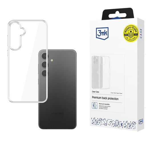 Capa para Samsung Galaxy S25+ S936, 3MK, Clear, Transparente