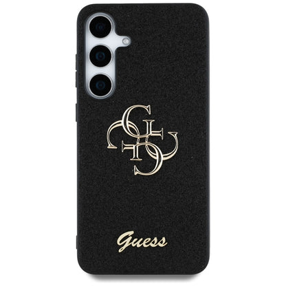 Capa para Samsung Galaxy S25+ S936, Guess, Glitter Big 4G Script, Preta