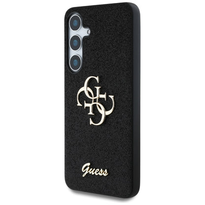 Capa para Samsung Galaxy S25+ S936, Guess, Glitter Big 4G Script, Preta