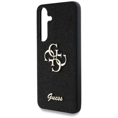 Capa para Samsung Galaxy S25+ S936, Guess, Glitter Big 4G Script, Preta