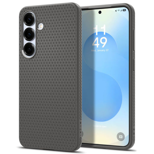 Capa para Samsung Galaxy S25+ S936, Spigen, Liquid Air, Cinza ACS08980