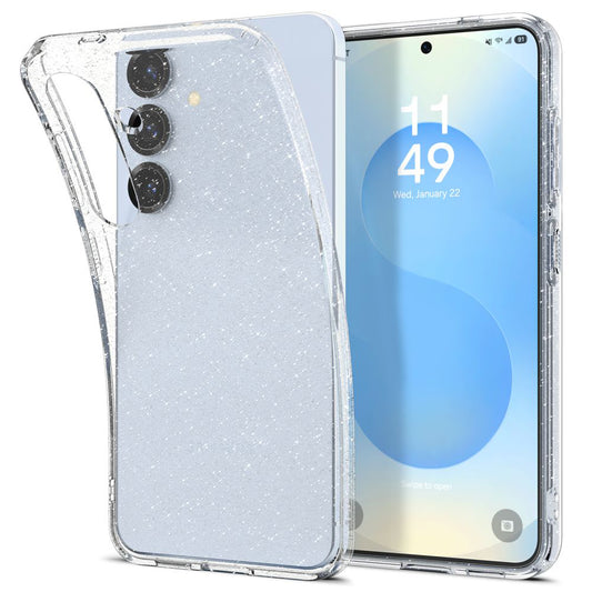 Capa para Samsung Galaxy S25+ S936, Spigen, Liquid Crystal Glitter, Transparente