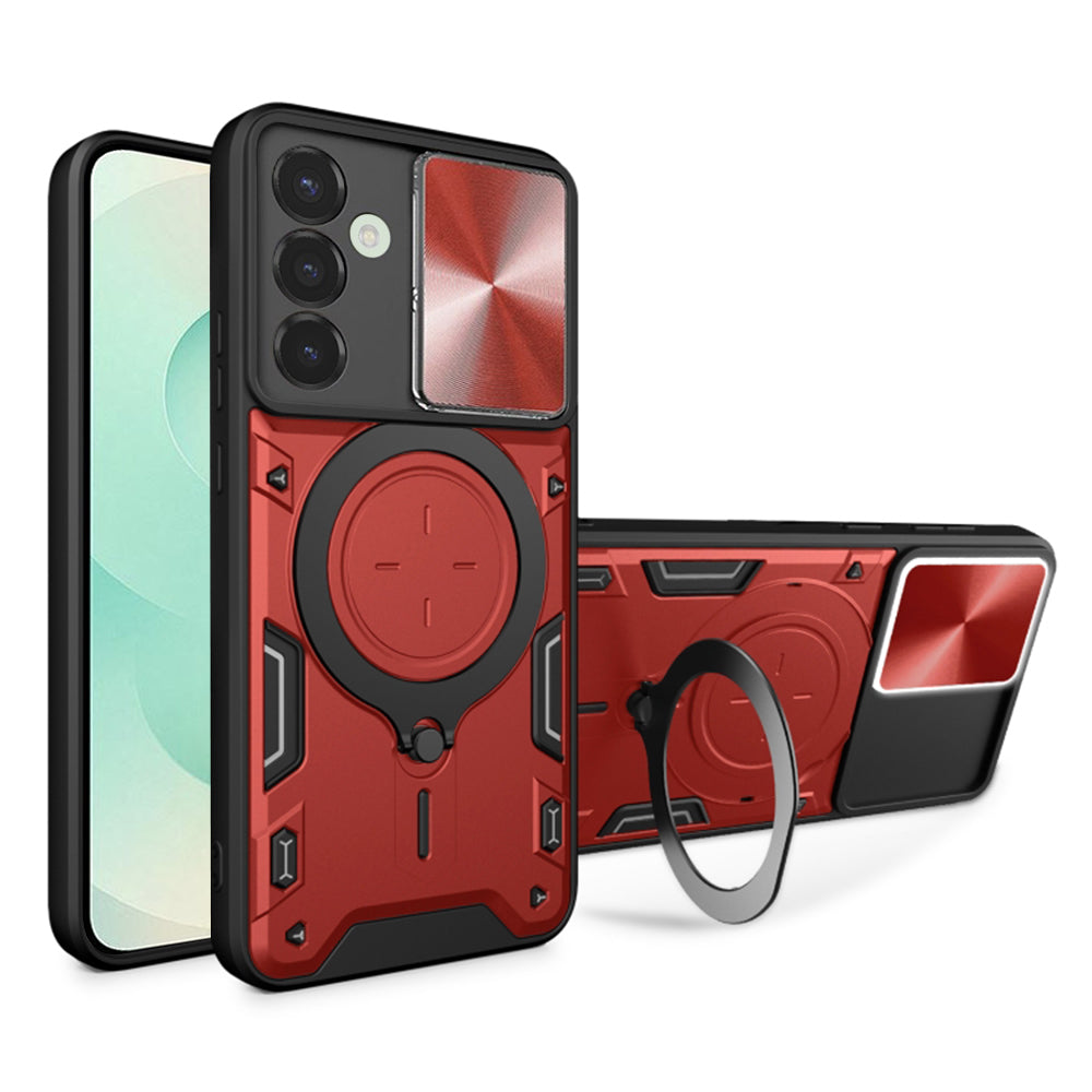 Capa para Samsung Galaxy S25+ S936, Techsuit, CamGuard Pro, Vermelha