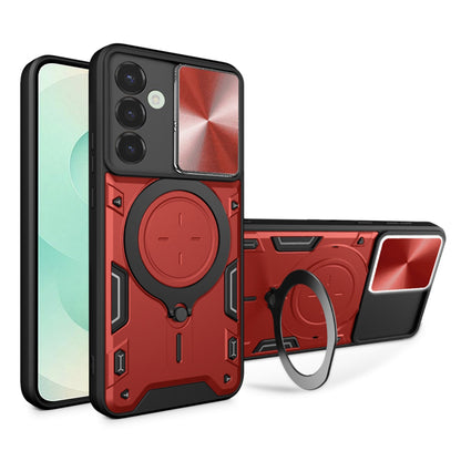 Capa para Samsung Galaxy S25+ S936, Techsuit, CamGuard Pro, Vermelha