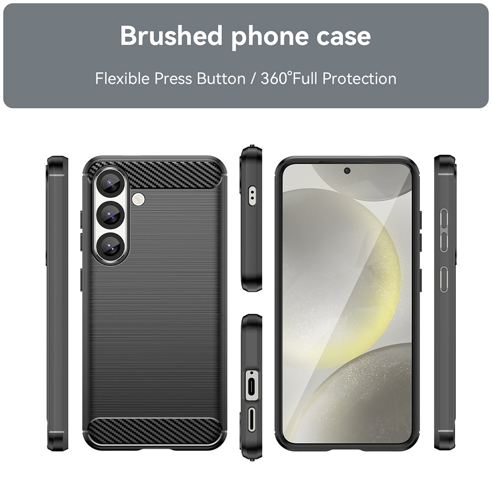 Capa para Samsung Galaxy S25+ S936, Techsuit, Carbono, Preta