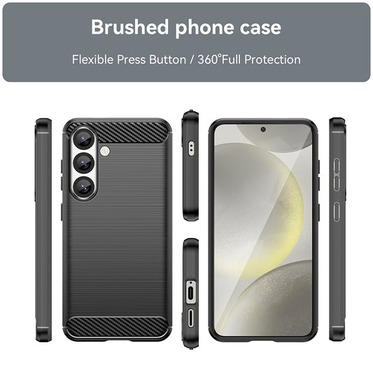 Capa para Samsung Galaxy S25+ S936, Techsuit, Carbono, Preta