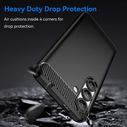 Capa para Samsung Galaxy S25+ S936, Techsuit, Carbono, Preta