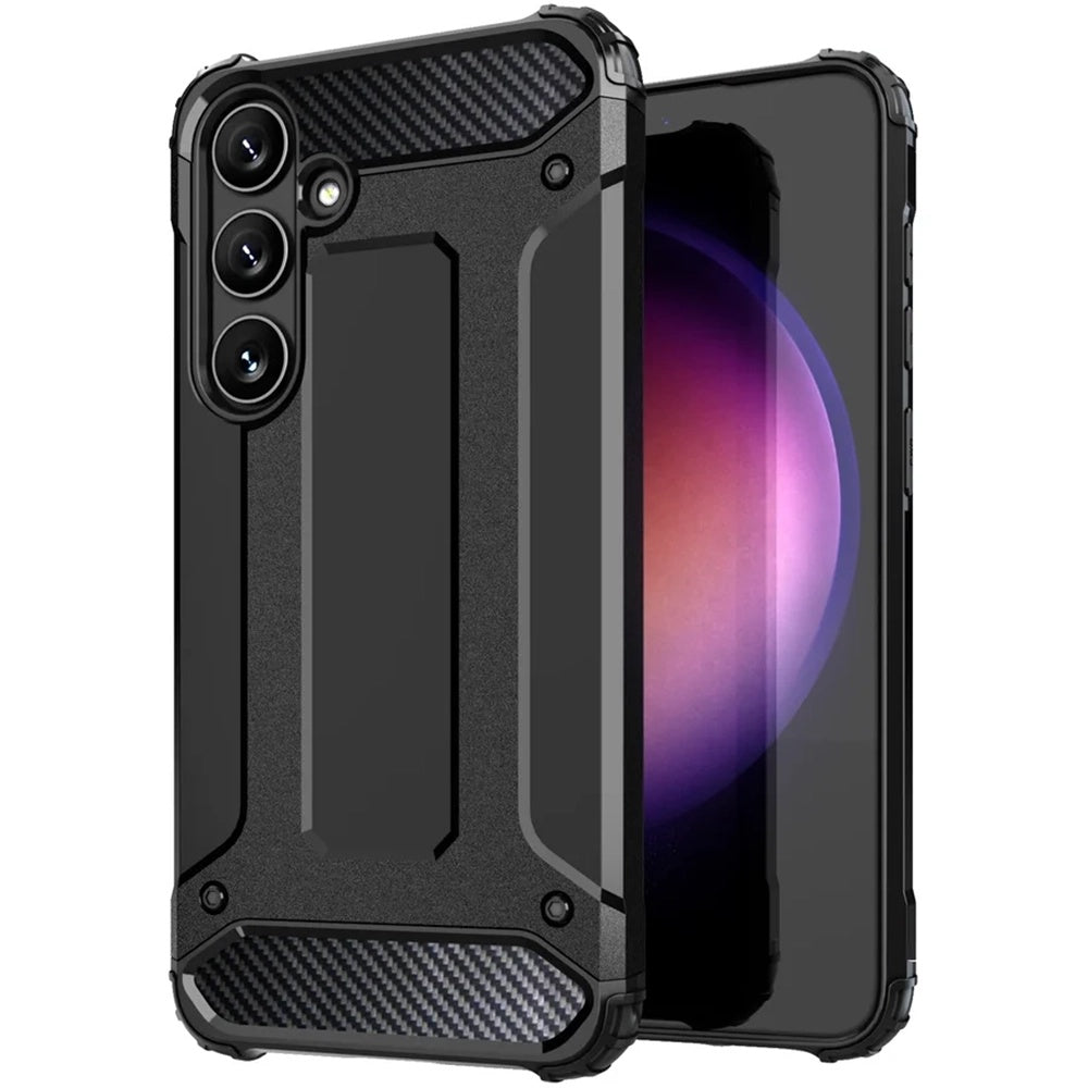 Capa para Samsung Galaxy S25+ S936, Techsuit, Hybrid Armor, Preta