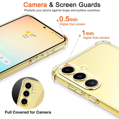 Capa para Samsung Galaxy S25+ S936, Techsuit, Transparente à Prova de Choques, Transparente