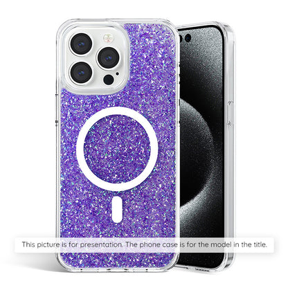Case for Samsung Galaxy S25+ S936, Techsuit, Sparkly Glitter, Purple