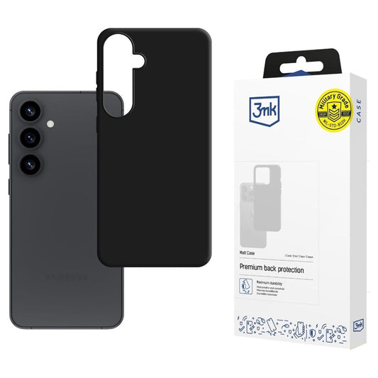 Capa para Samsung Galaxy S25 S931, 3MK, Preta Mate