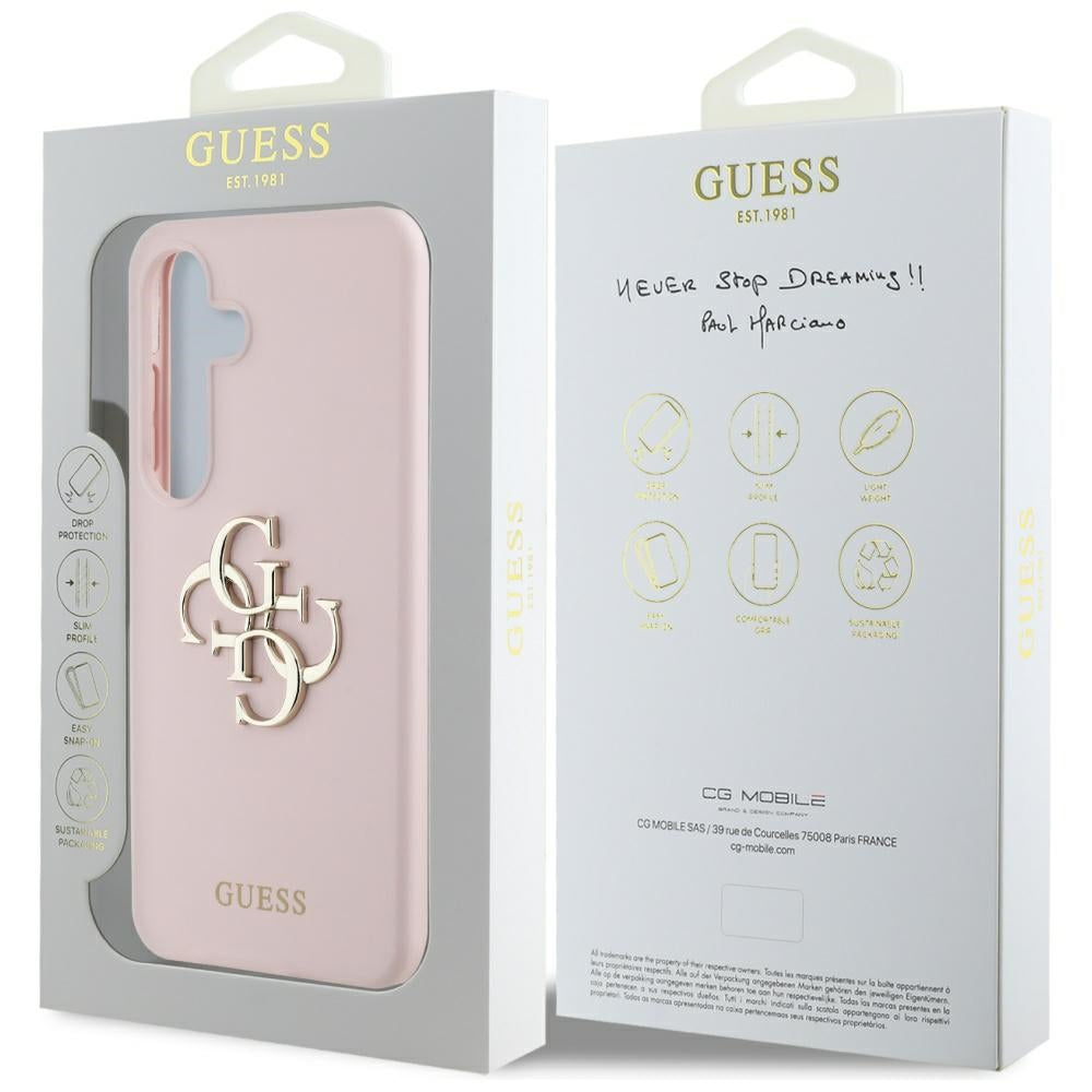 Capa para Samsung Galaxy S25 S931, Guess, 4G Big, Rosa