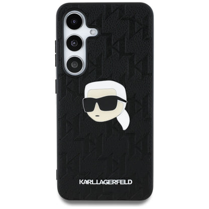Capa para Samsung Galaxy S25 S931, Karl Lagerfeld, Monograma Karl's Head, Preta