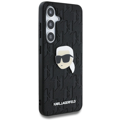 Capa para Samsung Galaxy S25 S931, Karl Lagerfeld, Monograma Karl's Head, Preta