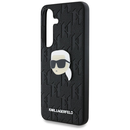 Capa para Samsung Galaxy S25 S931, Karl Lagerfeld, Monograma Karl's Head, Preta