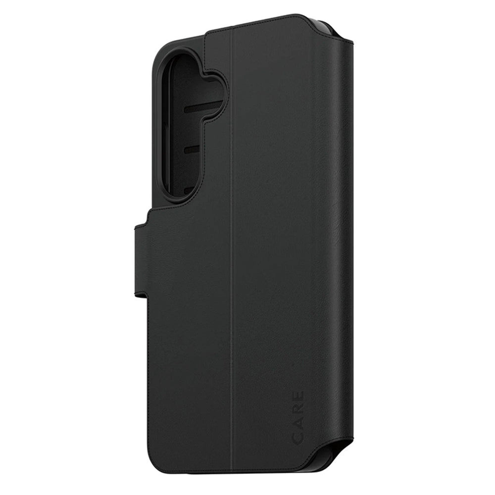 Capa para Samsung Galaxy S25 S931, PanzerGlass, com Suporte Kickstand Wallet, Preta