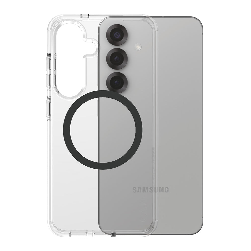 Capa para Samsung Galaxy S25 S931, PanzerGlass, Care Urban Combat, Transparente Preta