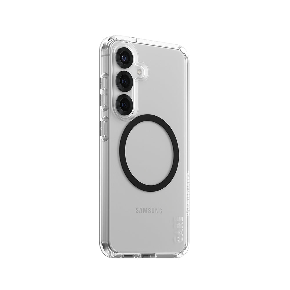 Capa para Samsung Galaxy S25 S931, PanzerGlass, Care Urban Combat, Transparente Preta