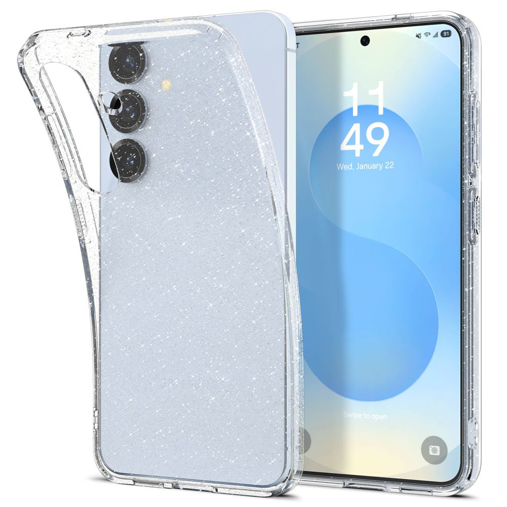 Capa para Samsung Galaxy S25 S931, Spigen, Liquid Crystal Glitter, Transparente ACS08997