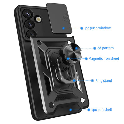Capa para Samsung Galaxy S25 S931, Techsuit, CamShield, Preta
