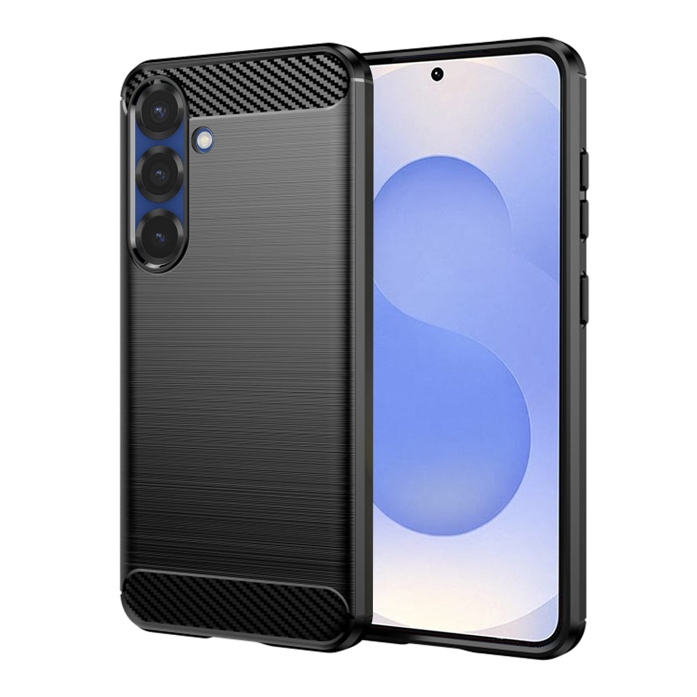 Capa para Samsung Galaxy S25 S931, Techsuit, Carbono, Preta