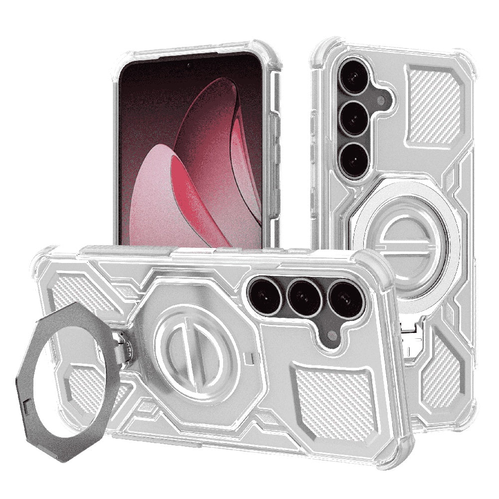 Capa para Samsung Galaxy S25 S931, Techsuit, Carbon Shield Pro, Branco
