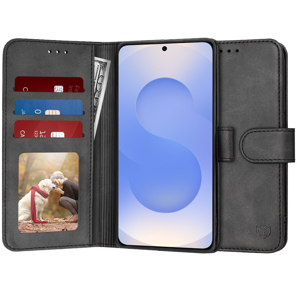 Capa para Samsung Galaxy S25 S931, Techsuit, Diary Book, Preta