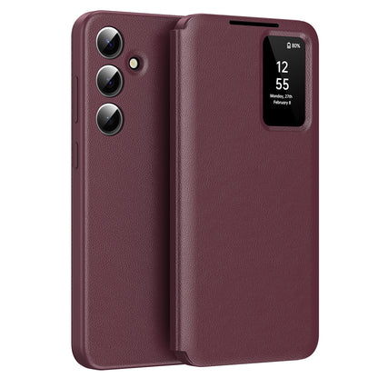 Capa para Samsung Galaxy S25 S931, Techsuit, SmartView, Vermelha