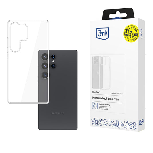 Capa para Samsung Galaxy S25 Ultra S938, 3MK, Clear, Transparente