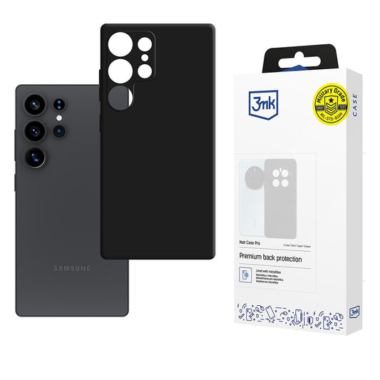 Capa para Samsung Galaxy S25 Ultra S938, 3MK, Pro, Preto Mate