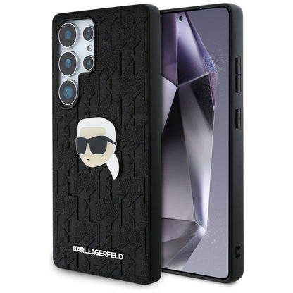 Capa para Samsung Galaxy S25 Ultra S938, Karl Lagerfeld, Monograma Karl's Head, Preta