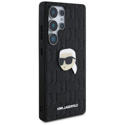 Capa para Samsung Galaxy S25 Ultra S938, Karl Lagerfeld, Monograma Karl's Head, Preta