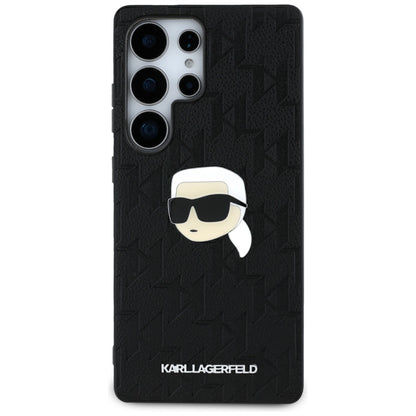 Capa para Samsung Galaxy S25 Ultra S938, Karl Lagerfeld, Monograma Karl's Head, Preta