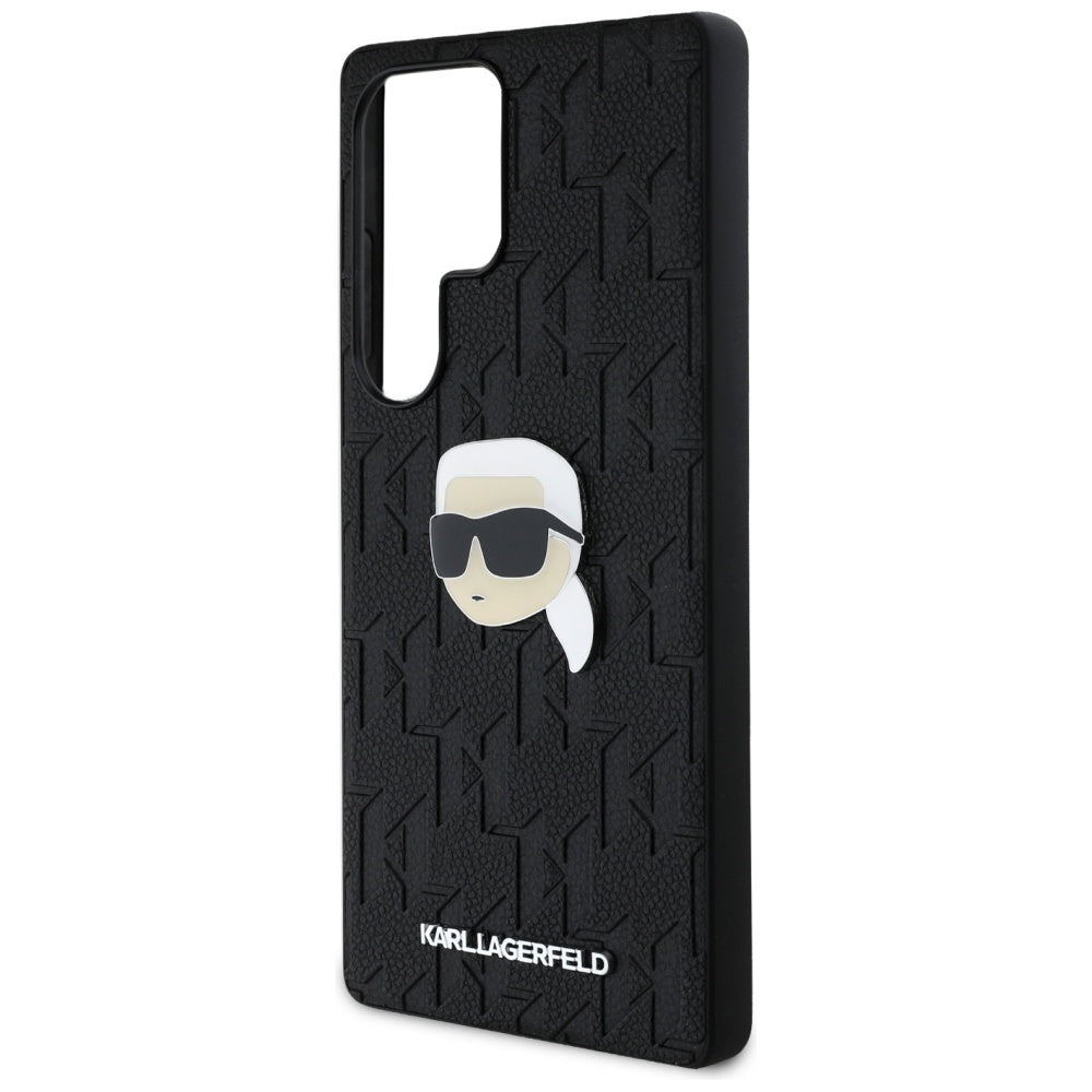 Capa para Samsung Galaxy S25 Ultra S938, Karl Lagerfeld, Monograma Karl's Head, Preta