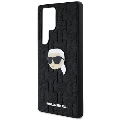 Capa para Samsung Galaxy S25 Ultra S938, Karl Lagerfeld, Monograma Karl's Head, Preta
