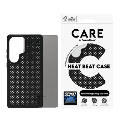 Capa para Samsung Galaxy S25 Ultra S938, PanzerGlass, Care Feature Heat Beat, Preta.