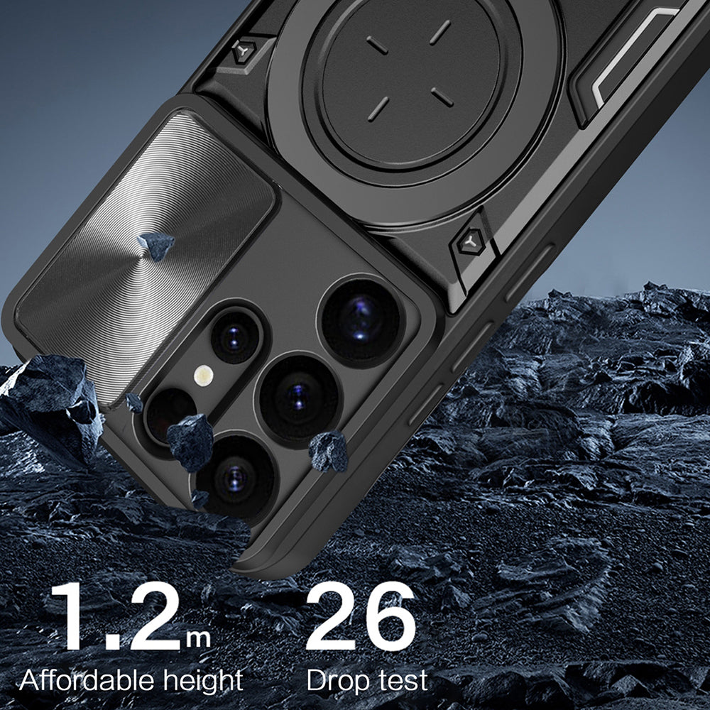 Capa para Samsung Galaxy S25 Ultra S938, Techsuit, CamGuard Pro, Vermelha