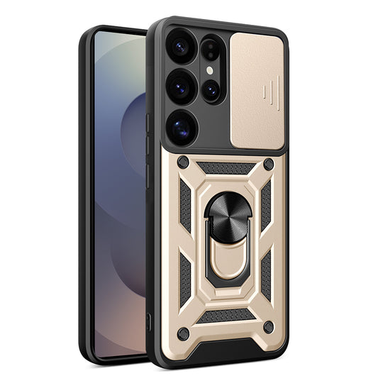 Capa para Samsung Galaxy S25 Ultra S938, Techsuit, CamShield, Dourada