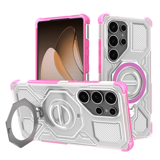 Capa para Samsung Galaxy S25 Ultra S938, Techsuit, Carbon Shield Pro, Rosa