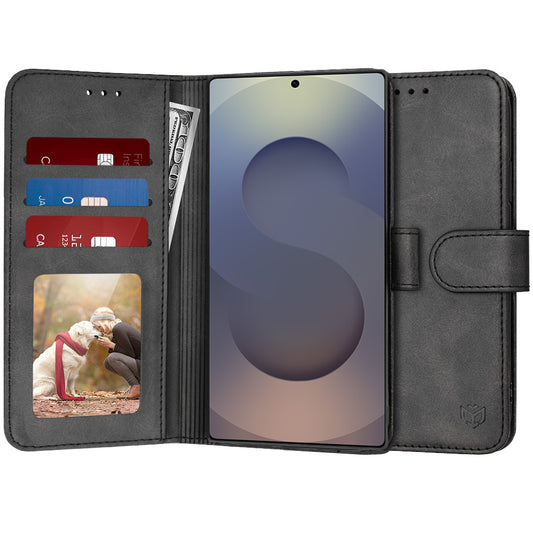 Capa para Samsung Galaxy S25 Ultra S938, Techsuit, Diary Book, Preta