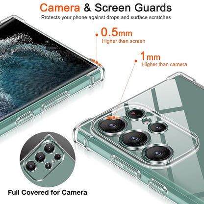 Case for Samsung Galaxy S25 Ultra S938, Techsuit, Shockproof Clear, Transparent
